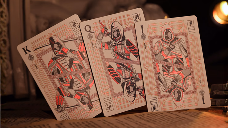 Assassin's Creed Legacy Version 2 Garnet (Hidden Blade Black) Playing Cards - Image 2
