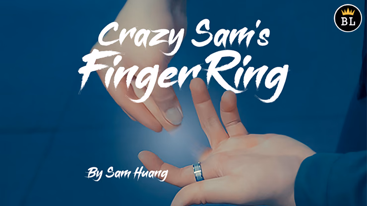 Hanson Chien Presents Crazy Sam's Finger Ring SILVER / MEDIUM (Gimmick and Online Instructions) by Sam Huang - Trick - magic trick