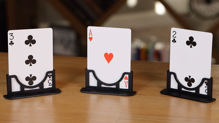 Three Cards Monte Stand BLUE (Gimmicks and Online Instruction) by Jeki Yoo - Trick - Image 2