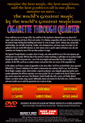 World's Greatest Magic: Cigarette Through Quarter - DVD - Image 2
