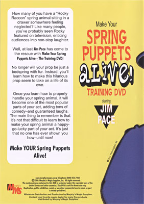 Make Your Spring Puppets Alive - Training DVD by Jim Pace - DVD - Image 2
