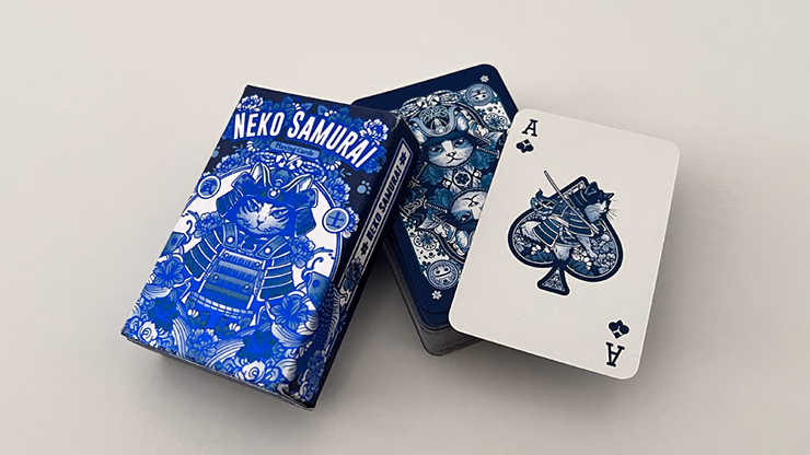 Neko Samurai (Mini Blue) Playing Cards - thumbnail 6