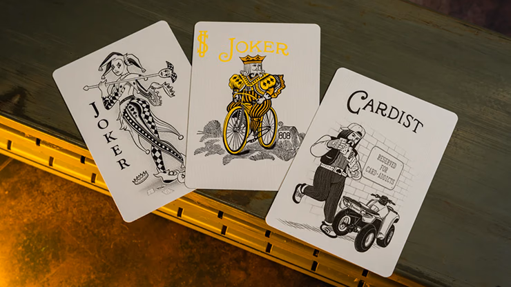 Bicycle Neon Rider Back Yellow-Starburst Deck Playing Cards - thumbnail 3