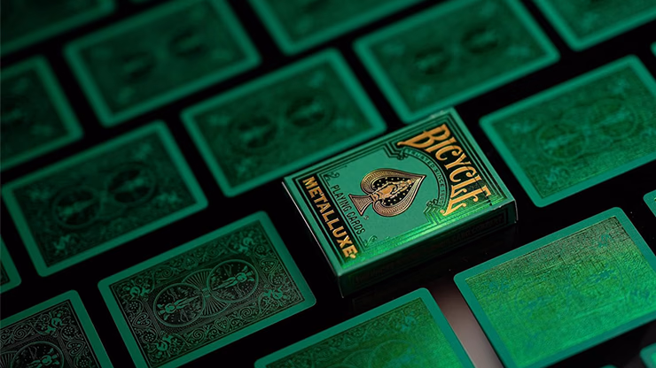 Bicycle Metalluxe Green Playing Cards by US Playing Card Co. - Image 2