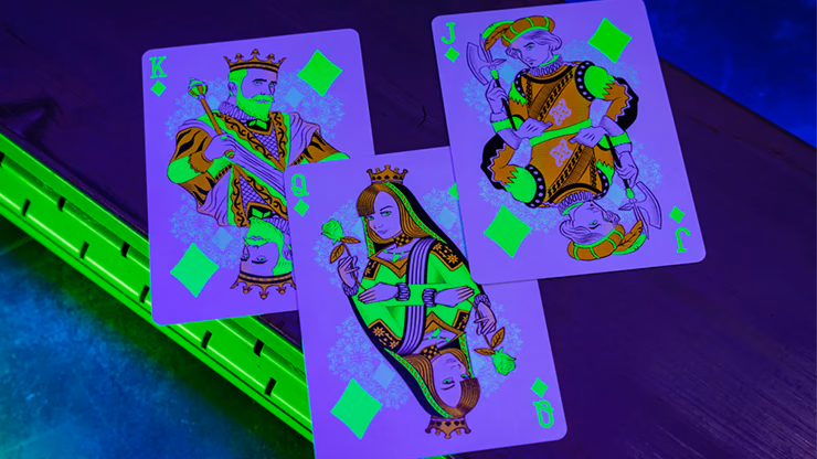 Bicycle Neon Rider Back Green-Glo Deck Playing Cards - thumbnail 6