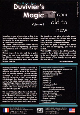 Duvivier's Magic Volume 4: From Old To New by Dominique Duvivier - DVD - Image 2