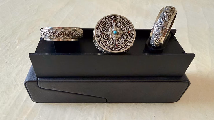 Coin Vault Case and Display Set (Black) - magic trick