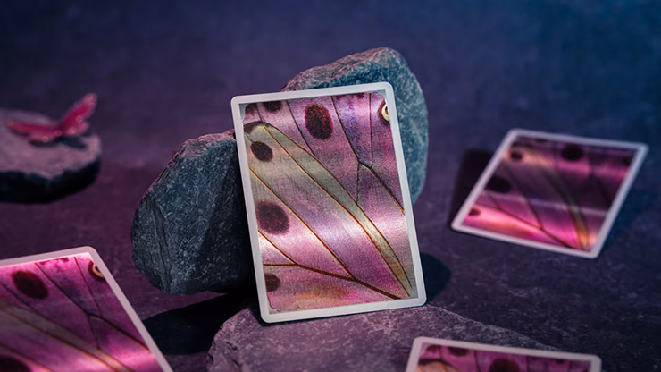Morpho V2 (Pearl / Pink) Playing Cards by TCC Fashion - Image 2