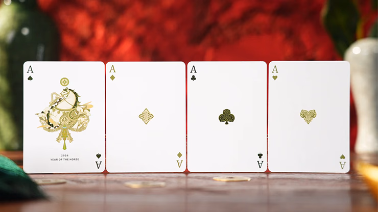Year of the Horse (Green) Playing Cards by TCC Fashion - thumbnail 5
