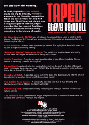 Taped! by Steve Bedwell - DVD - Image 2