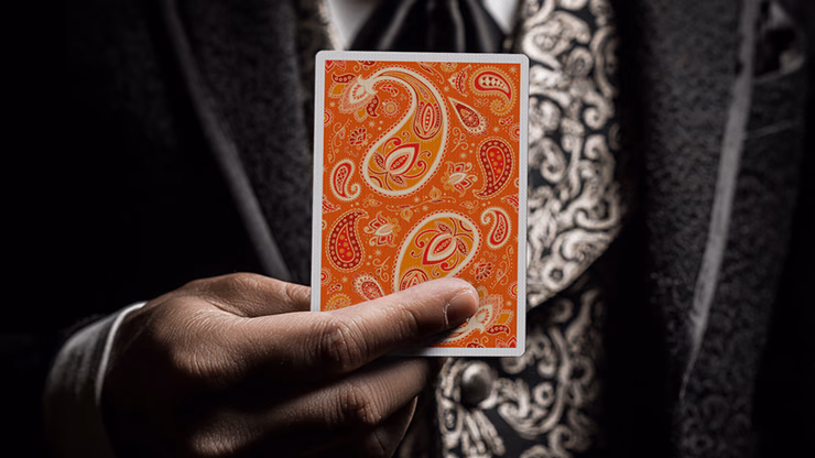 Paisley Ton sur Ton Poudre Orange Foil Designer's Choice - thumbnail 4