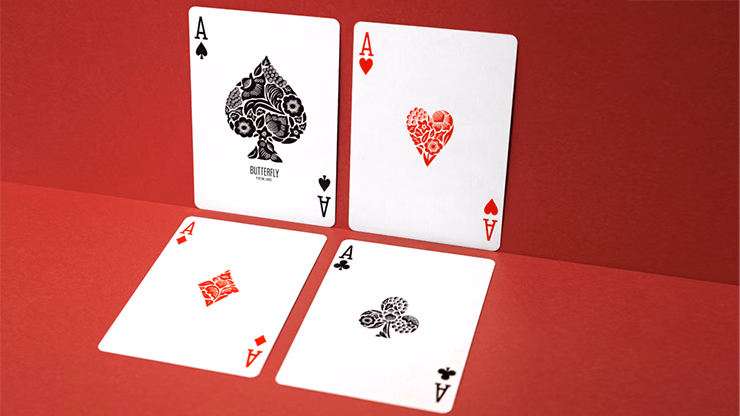 Butterfly Worker Marked Playing Cards (Red) by Ondrej Psenicka - Image 2