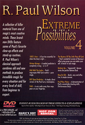 Extreme Possibilities Volume 4 by R. Paul Wilson - DVD - Image 2