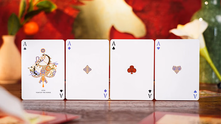 Year of the Horse (Red) Playing Cards by TCC Fashion - thumbnail 3