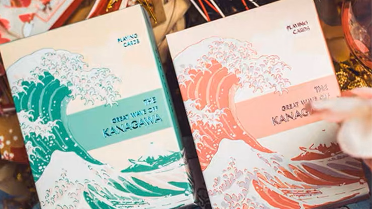 The Great Wave off Kanagawa V3 (Fresh Spring / Peppermint Green) Playing Cards - thumbnail 6