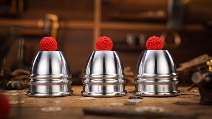 Aluminum Alloy Cups and Balls Set by TCC Magic - Image 2