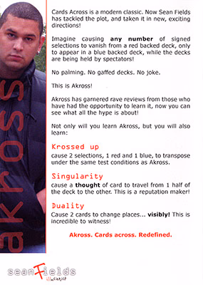 Akross by Sean Fields - DVD - Image 2