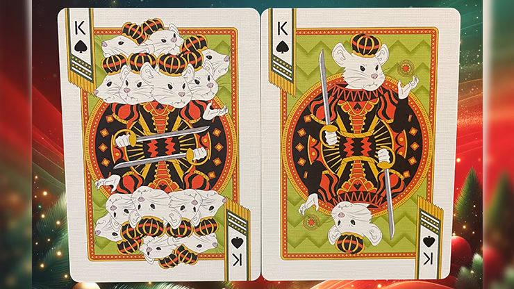 Bicycle Nutcracker (Green Gilded) Playing Cards - thumbnail 5