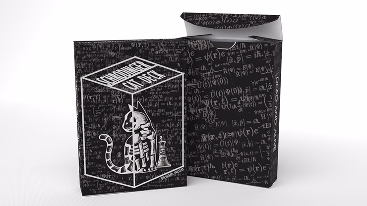 Schrodinger's Cat: Quantum Gilded Dead Black Playing Cards - magic trick