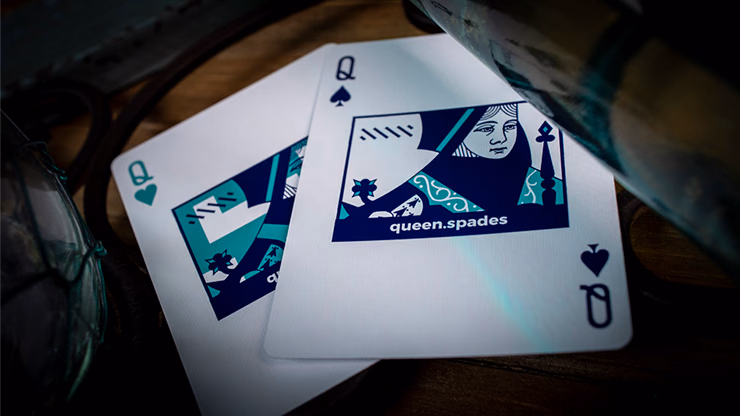 Sinis (Turquoise) Playing Cards by Marc Ventosa - thumbnail 5