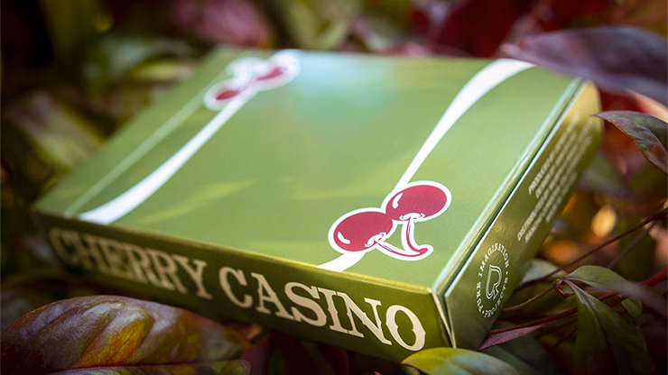 Cherry Casino (Sahara Green) Playing Cards by Pure Imagination Projects - Image 2