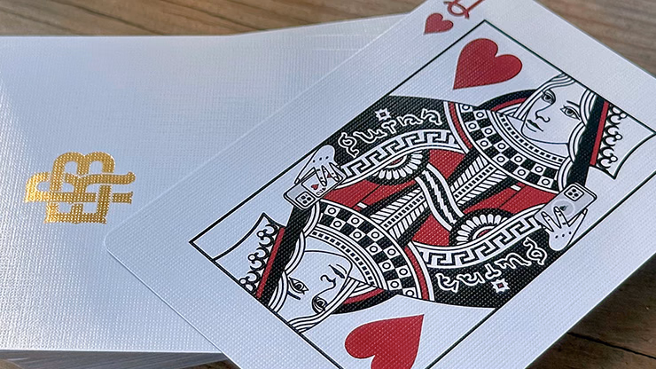 Gold Foil Monogram Playing Cards - thumbnail 5