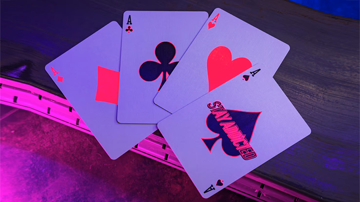 Bicycle Star-Fire Pink Neon Playing Cards - thumbnail 4