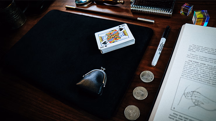 Suede Leather Medium Pad (Black) by TCC - Trick - magic trick
