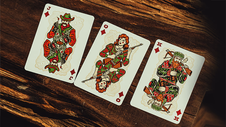 Gunslingers Poker (Red) Playing Cards - thumbnail 3