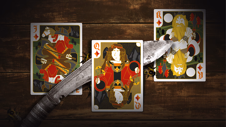 Secret Tale Ragnar MINI White Bee Playing Cards - thumbnail 3