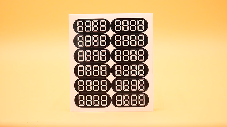 Mental Key Prediction Refill Stickers by TCC & Conan Liu & Royce Luo - Trick - magic trick
