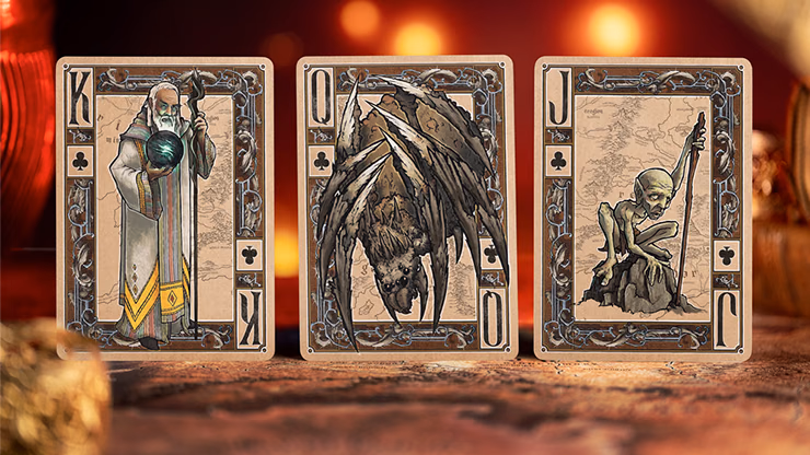 The Lord of the Rings - Two Towers Playing Cards (Gilded Edition) by Kings Wild - thumbnail 5