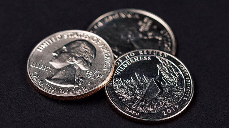 Triad Coins (Quarter) by Joshua Jay and Vanishing Inc. - thumbnail 3