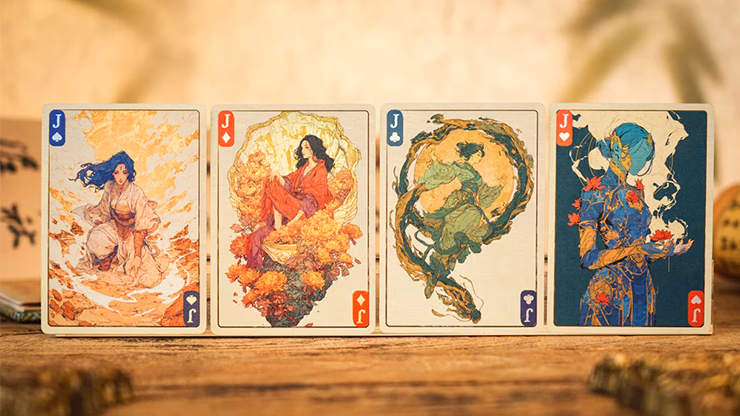 Ancient Relics Culture Playing Card by 52 Muse (Teal) - thumbnail 3