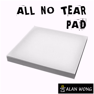 No Tear Pad (Small, 3.5 X 3.5, All No Tear) by Alan Wong - Trick - magic trick