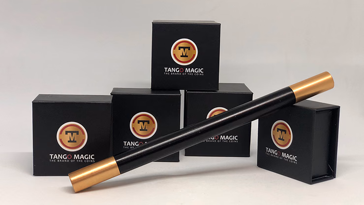 Mini Magic Wand in Black (W004) (with gold tips) by Tango - magic trick