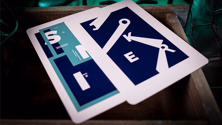 Sinis (Turquoise) Playing Cards by Marc Ventosa - Image 2
