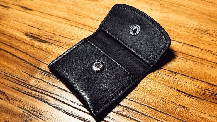 The Cowhide Coin Wallet (Black) by Bacon Magic - thumbnail 3