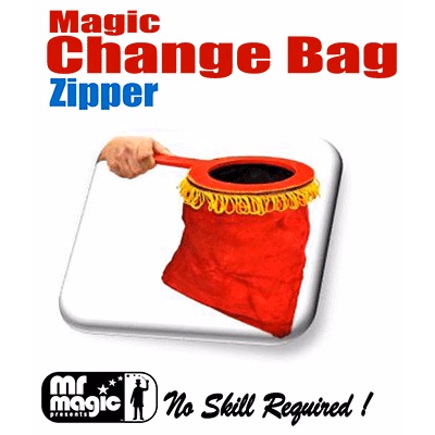 Magic Change Bag (Zipper)- by Mr. Magic - magic trick