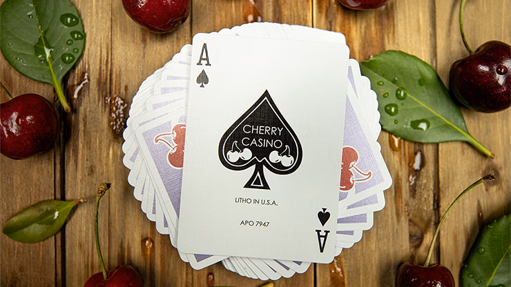 Cherry Casino (Desert Inn Purple) Playing Cards by Pure Imagination Projects - thumbnail 5