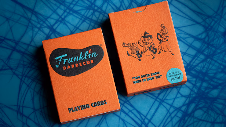FRANKLIN BBQ CLASSIC ORANGE PLAYING CARDS - thumbnail 5