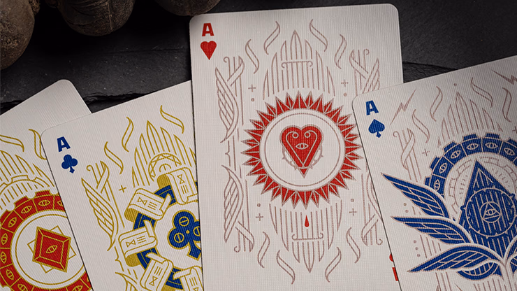 Celestial Valor Playing Cards by Giovanni Meroni(greenish yellow) - thumbnail 4