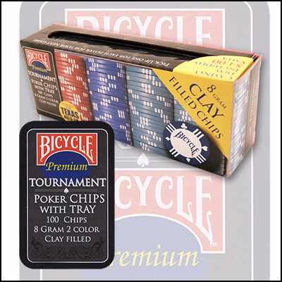 Bicycle Clay Poker Chip Set: 100 Count - magic trick