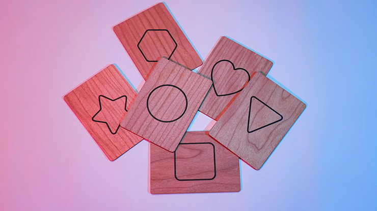 ISYC RFID Wooden Symbol Slates(6 cards) by T-Tech - magic trick