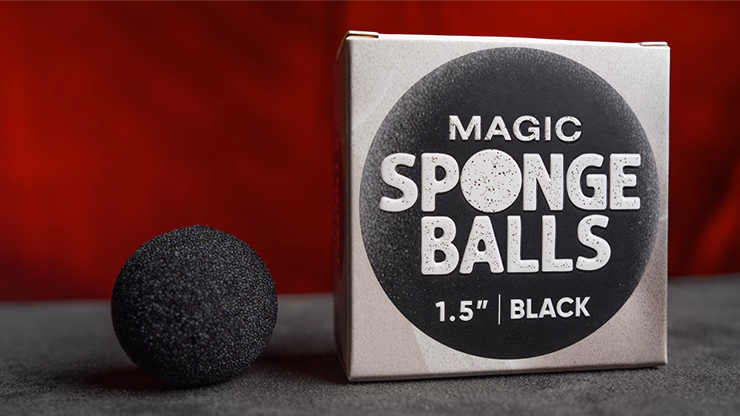 Magic Sponge Balls 50PK BLACK 1.5" by Murphy's Magic - magic trick