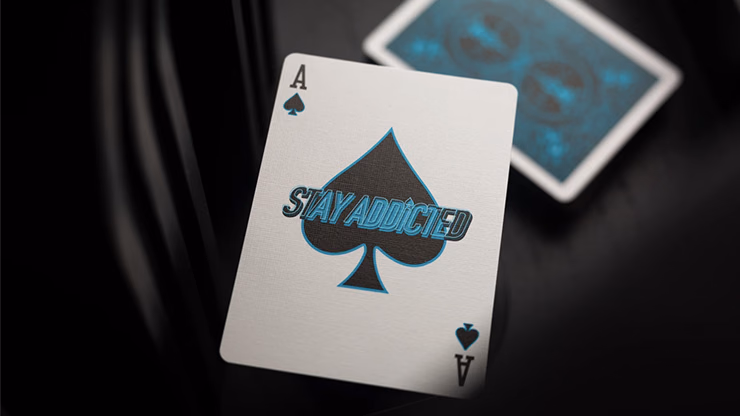 Bicycle Cool Blue Neon Rider Back Playing Cards - thumbnail 4