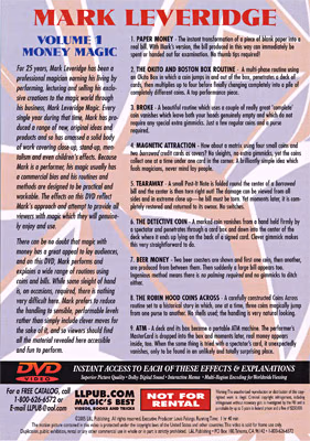 Magic Of Mark Leveridge Vol.1 Money Magic by Mark Leveridge - DVD - Image 2