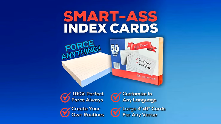 Smart-Ass Index Cards by Bill Abbott - magic trick