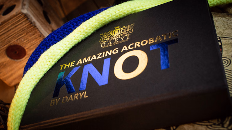 Amazing Acrobatic Knot with extra knot Blue and Yellow (Gimmicks and Online Instructions) by Daryl - Trick - Image 2