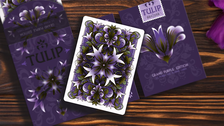 Grand Tulip Purple Playing Cards by Dutch Card House Company - thumbnail 4